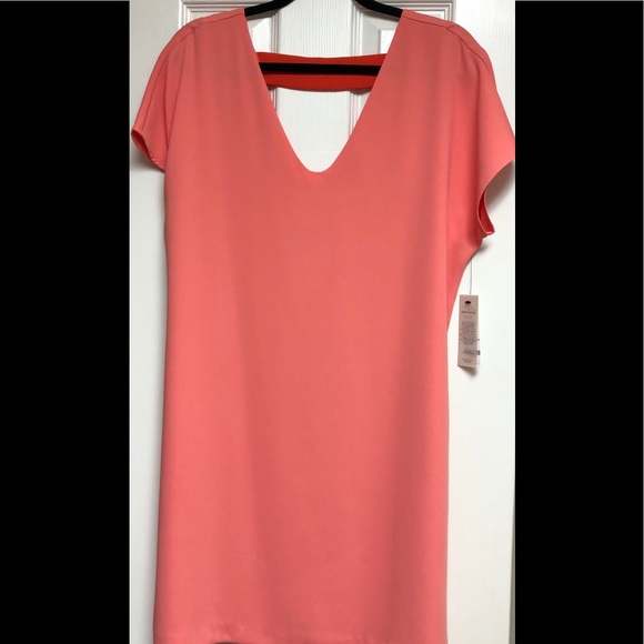 Cooper & Ella- Coral Never Worn Shift Dress-NWT - Picture 1 of 5